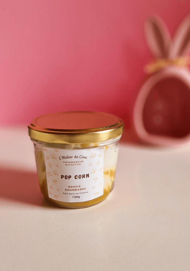 Pop corn - Bougie chantilly gourmande parfumée