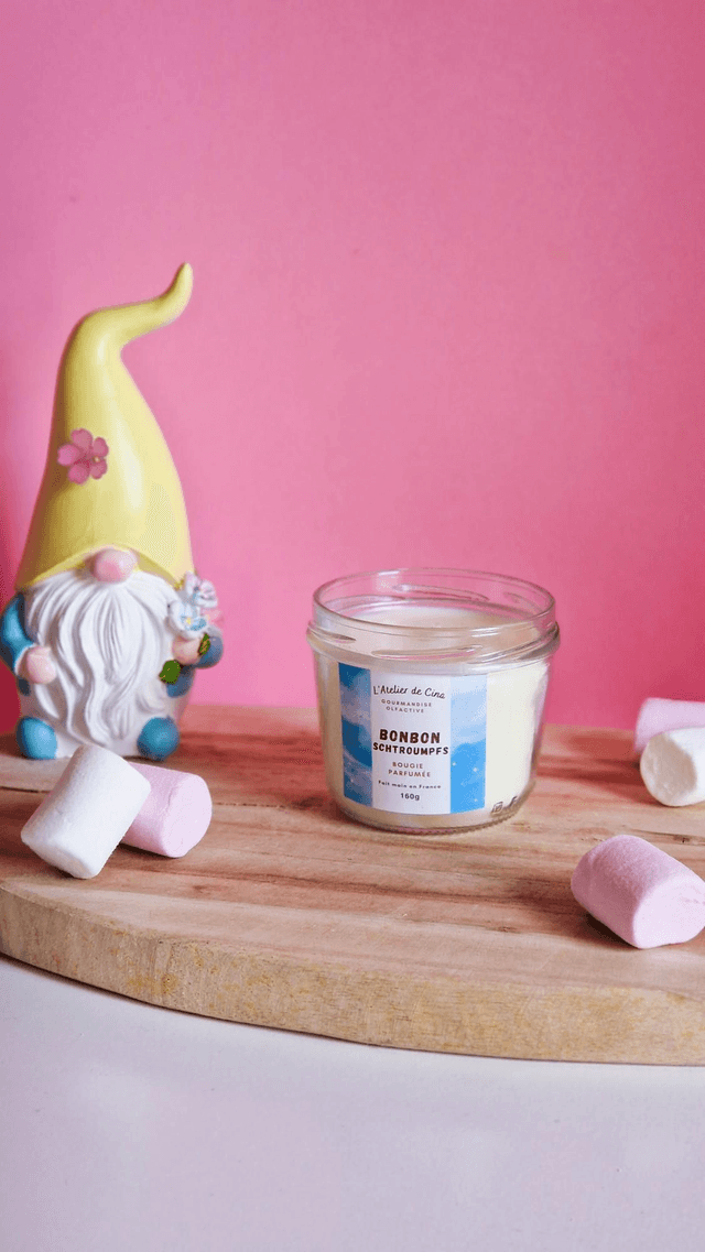 Bonbon Schtroumpfs - Bougie parfumée
